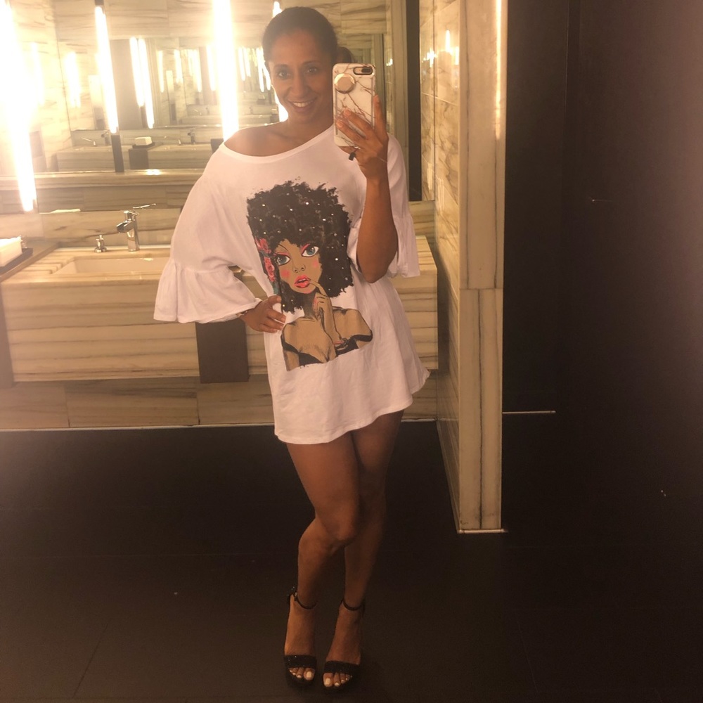 Pretty Girl Ruffle Trim Dress